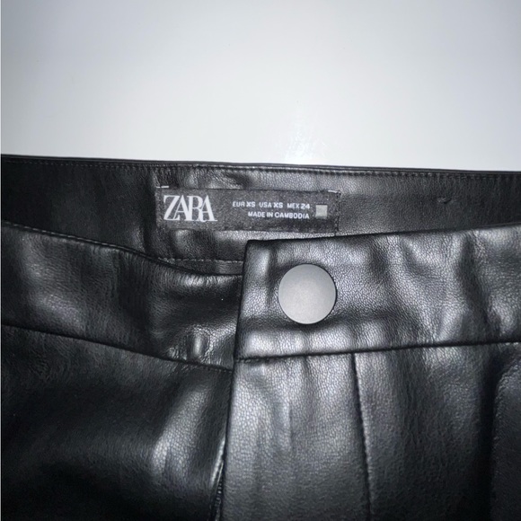 ZARA Leather pants - skinny tight - Picture 3 of 5
